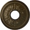 Ekena Millwork Tirana Ceiling Medallion (Fits Canopies up to 4 3/4"), 13 7/8"OD x 3 3/4"ID x 1 1/4"P, Brass CM13TIBRS - alternate 1